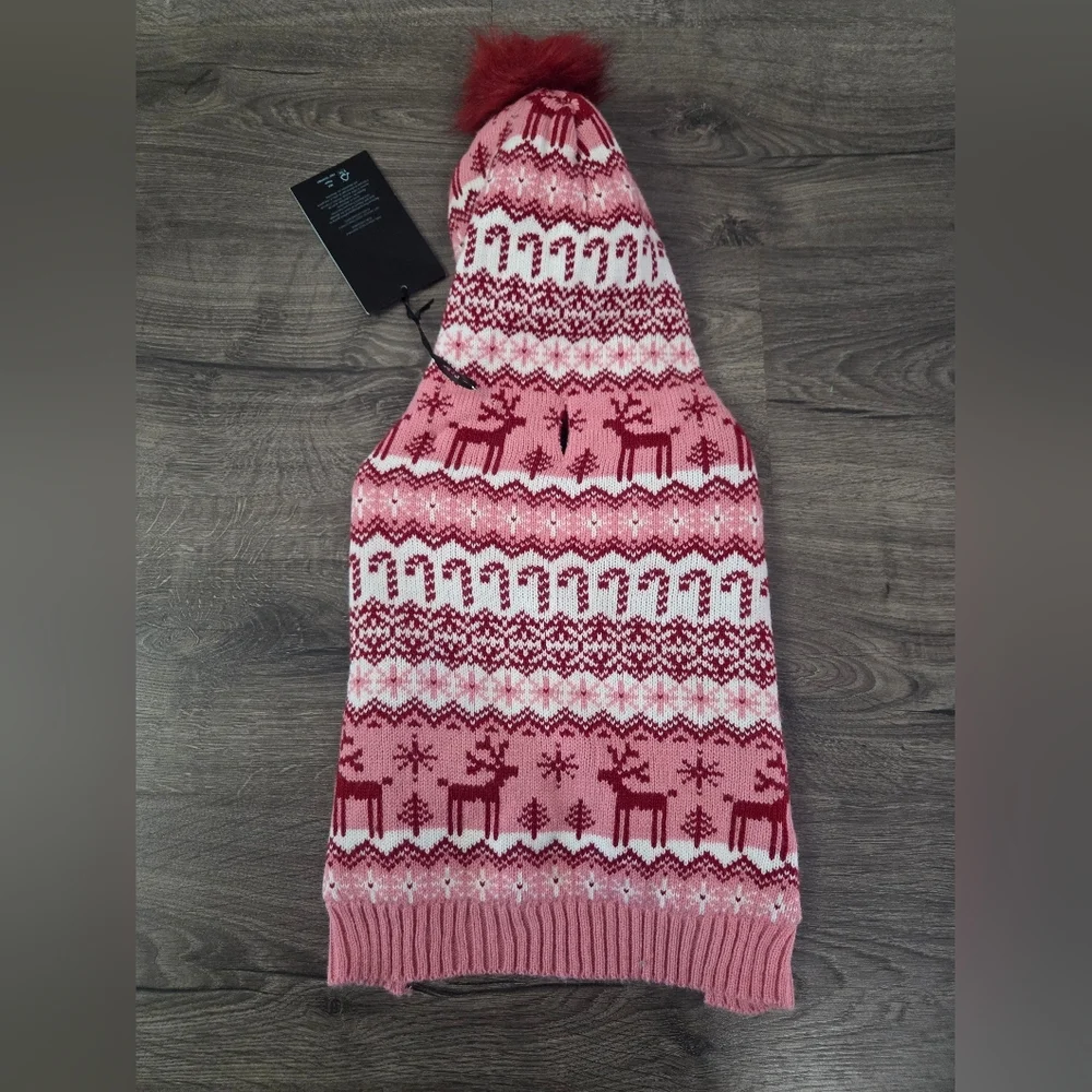 Cynthia Rowley Dog Holiday Sweater Size M NWT
